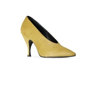 The Row Cone Heel Pony Hair Pumps